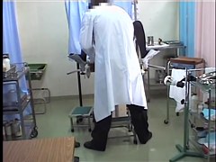 Japanese teen 18+ gets her tight slit drilled during pussy exam