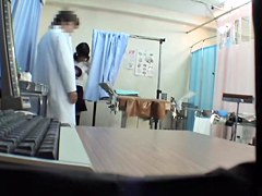 Japanese teen 18+ gets her tight slit drilled during pussy exam