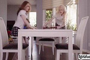 Jenna Gargles And Izzy Wilde In Transsexuals Shares Big Black Cock In Interracial Threesome