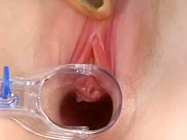 Julianna Gapes Her Pussy Wide With A Speculum And Starts