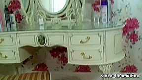 KatyC in White Top and Pink Capri Pants - LatexHeavenVideo