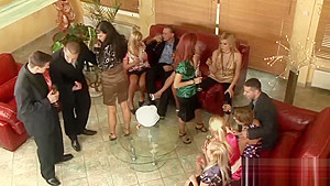 Kinky Orgy Session With Classy Sex Bombs