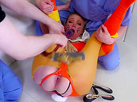 Kinky blonde gets butt fucked