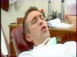 Kinky dentist rides patient's rod in sex euro movie