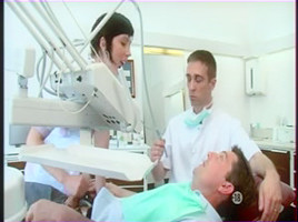 Kinky dentist rides patient's rod in sex euro movie
