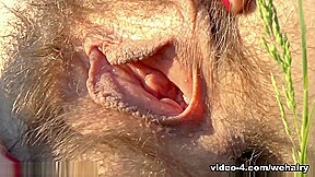 Kirina enjoys the outdoors and masturbates