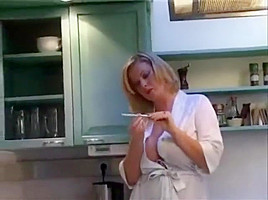 Kitchen Robe Milf Tease