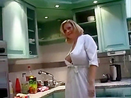 Kitchen Robe Milf Tease