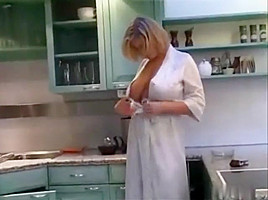 Kitchen Robe Milf Tease