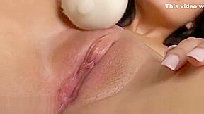 Kylie Sinner Sitting On A Hitachi Toy