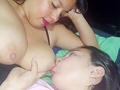 Lactating Lesbians - Oh Yeah! Esther Drinks All My Milk!