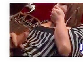 Ladyboy cums in restaurant