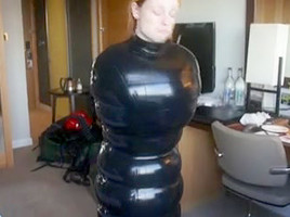 Latex inflatable sack estim
