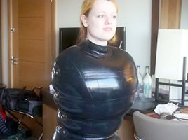 Latex inflatable sack estim