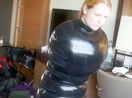 Latex inflatable sack estim