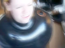 Latex inflatable sack estim