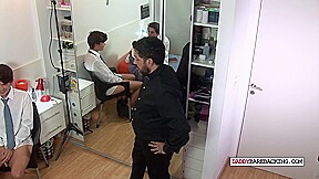 Latin DILF joins twinks for bj and bareback threesome