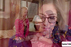 Latina Caregiver Asslicks A Blind Girl - April Oneil, Big T And Lyra Law