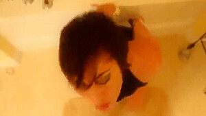 Latina With A Handcuffed Blowjob