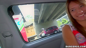 Latina teen 18+ Suzan gets her tits licked
