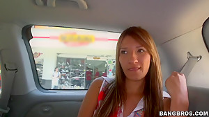 Latina teen 18+ Suzan gets her tits licked