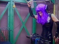 Leather-clad Dominatrixes Restrain And Punish Male Slave In Bdsm Chamber