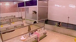 Lesbians in the bathhouse 2