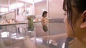 Lesbians in the bathhouse 2