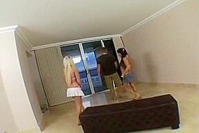 Lesbos Tag Team Dildos and Penis