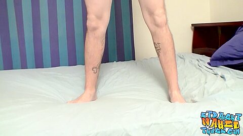 Lex in Skinny butt muncher Lex plays with his fat dick solo - StraightNakedThugs