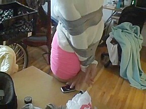 Linda Taped Up Tight Pink Skirt