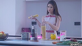 Little Caprice And Marcello Bravo - Xpervo - Submitting To Dominatrix In The Kitchen