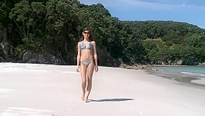 Little Caprice on the beach
