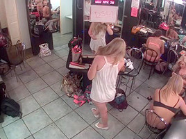 Live stream from strip club dressing room