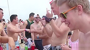 Lovely chicks get naked at the party