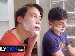 Loving Stepfather Teaches Latino Stepson And His Twink Bff How To Properly Manscape - Danny Bianchi