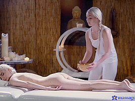 Lovita F Pale Blonde Nymphs Lesbian Massage