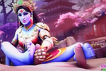 Lustful 3d Babes Giving Incredible Footjobs In An Anime Compilation