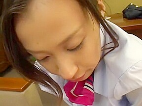 Lustful Oriental babes getting their mouths filled with hot semen