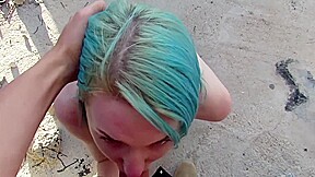 Lux Lives Public Outdoor Blowjob and Fuck