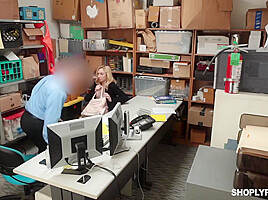 Mall Cop Catch Cutie And Gives It To Her In Back Office At Shop With Zoe Parker