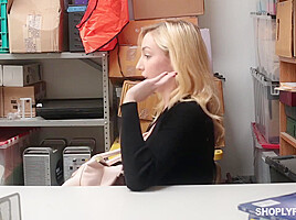 Mall Cop Catch Cutie And Gives It To Her In Back Office At Shop With Zoe Parker