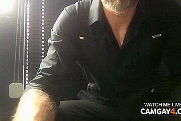 Man Masturbating In The Bathroom