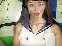 Marica strips off her costume and plays with herself