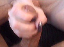 Marie McCray handles his cock and makes him cum in her hands by Point of View Productions