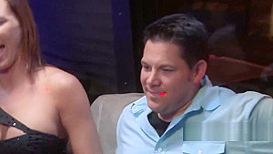Married couple checks out their room as they engage in pre party sex