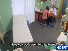 Married wife with fertility problem has pussy examined and drilled by the doctor