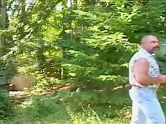 Masculine trucker Step daddy cums inside hot young stud
