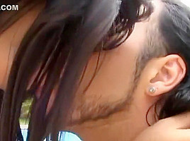 Matheus Axell Has Some Fun By The Pool With Layla Amorim