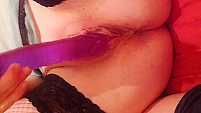 Me having some fun with 1 of my toys and squirting